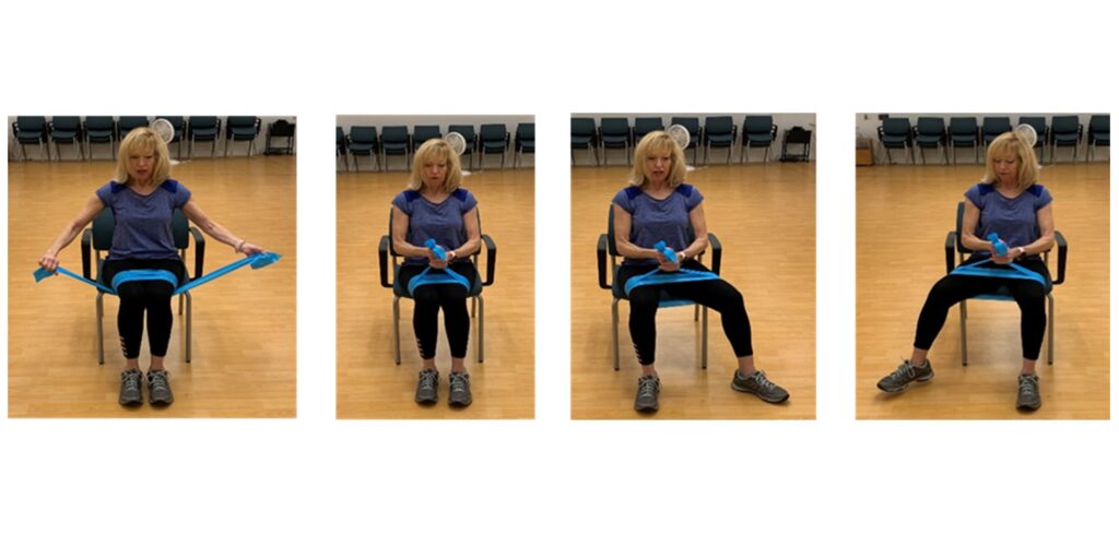 seated hip leg side move