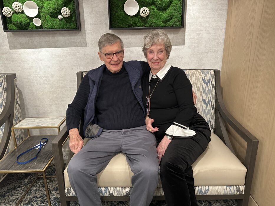 Norman Hicks and Candace Stiklorious at Goodwin House Bailey's Crossroads